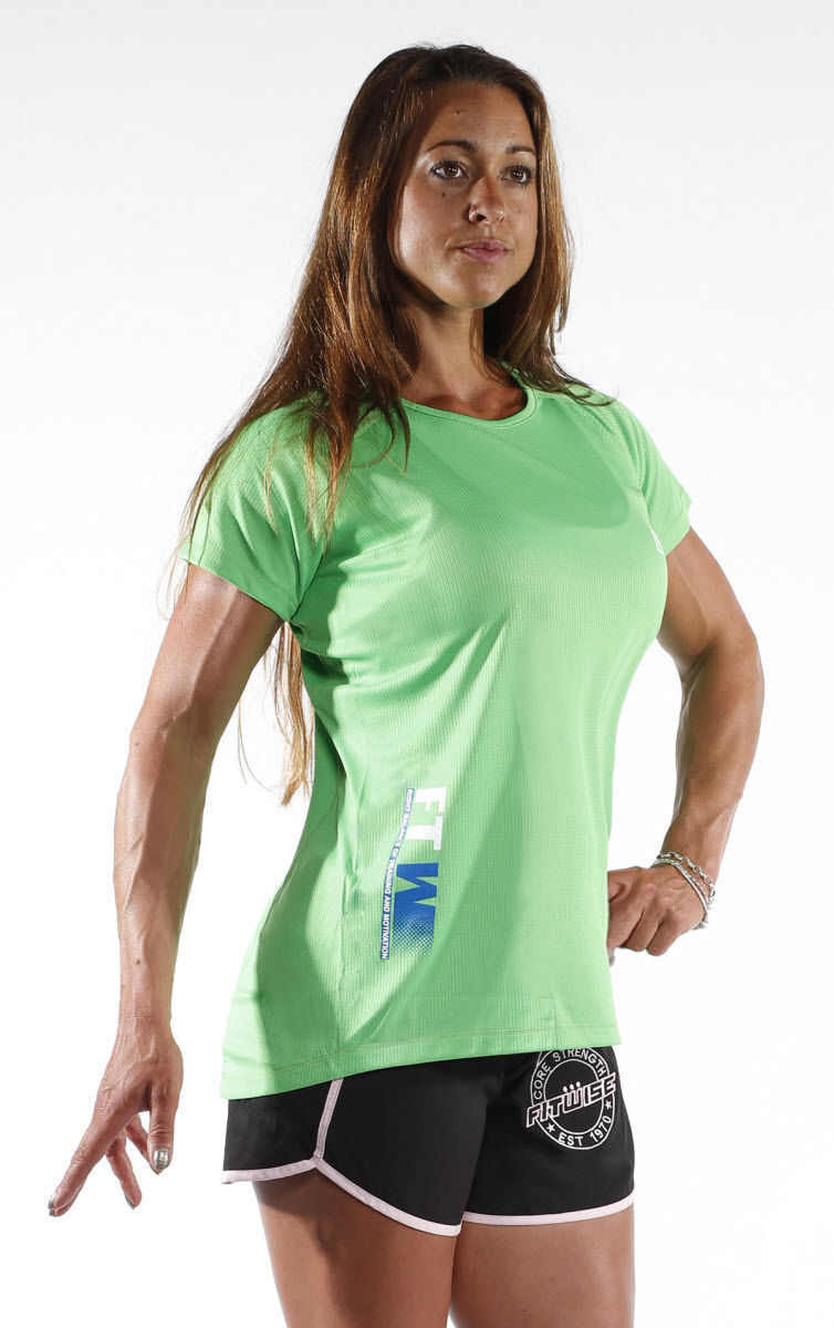 Women green t-shirt FT-508WR2